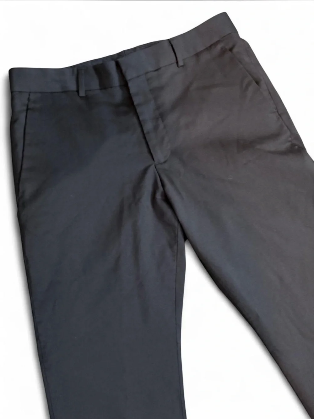 Express Men’s W32 L31 Extra Slim Black Wool-Blend Washable Modern Tech Suit Pant